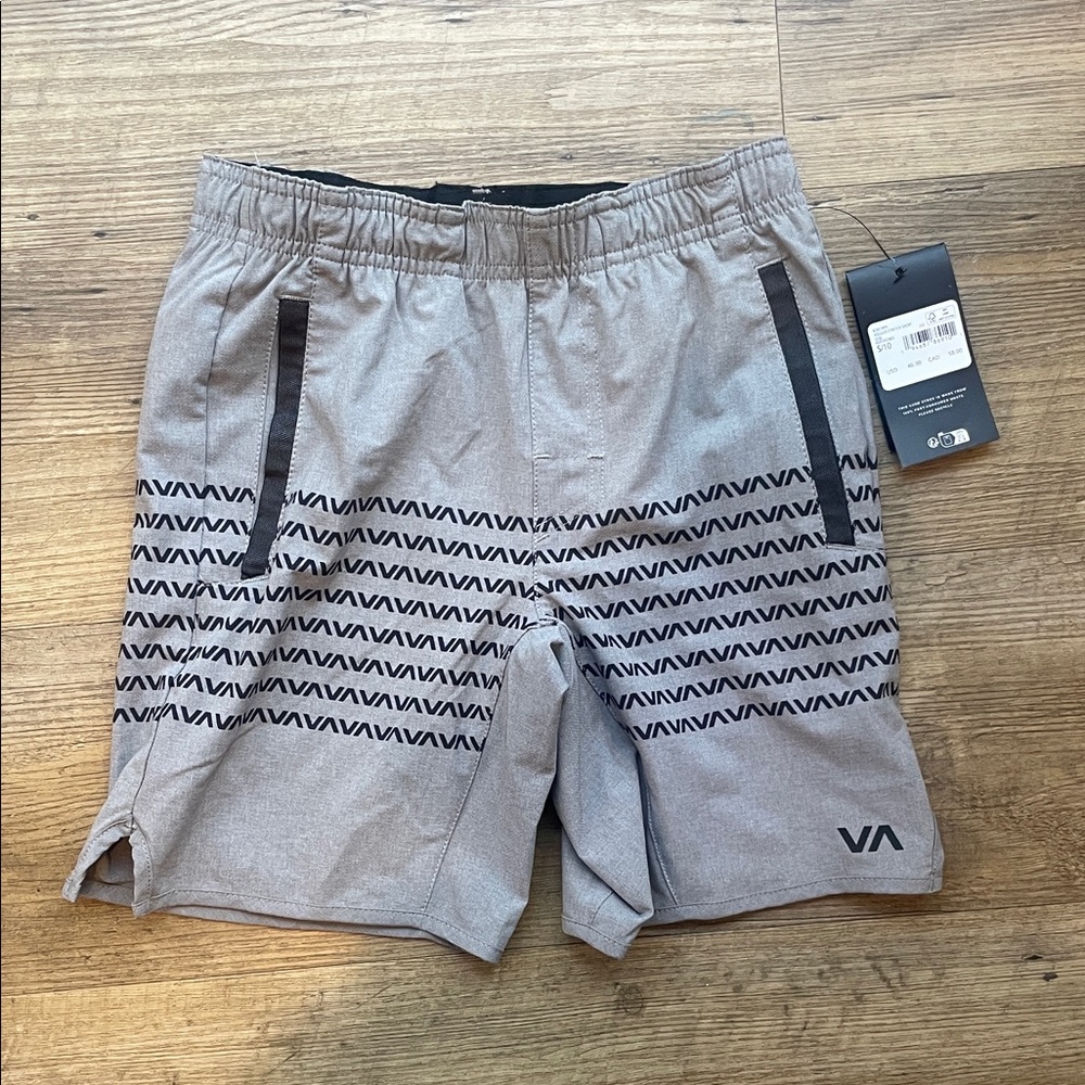 RVCA Boys Yogger Stretch Short Black and Gray